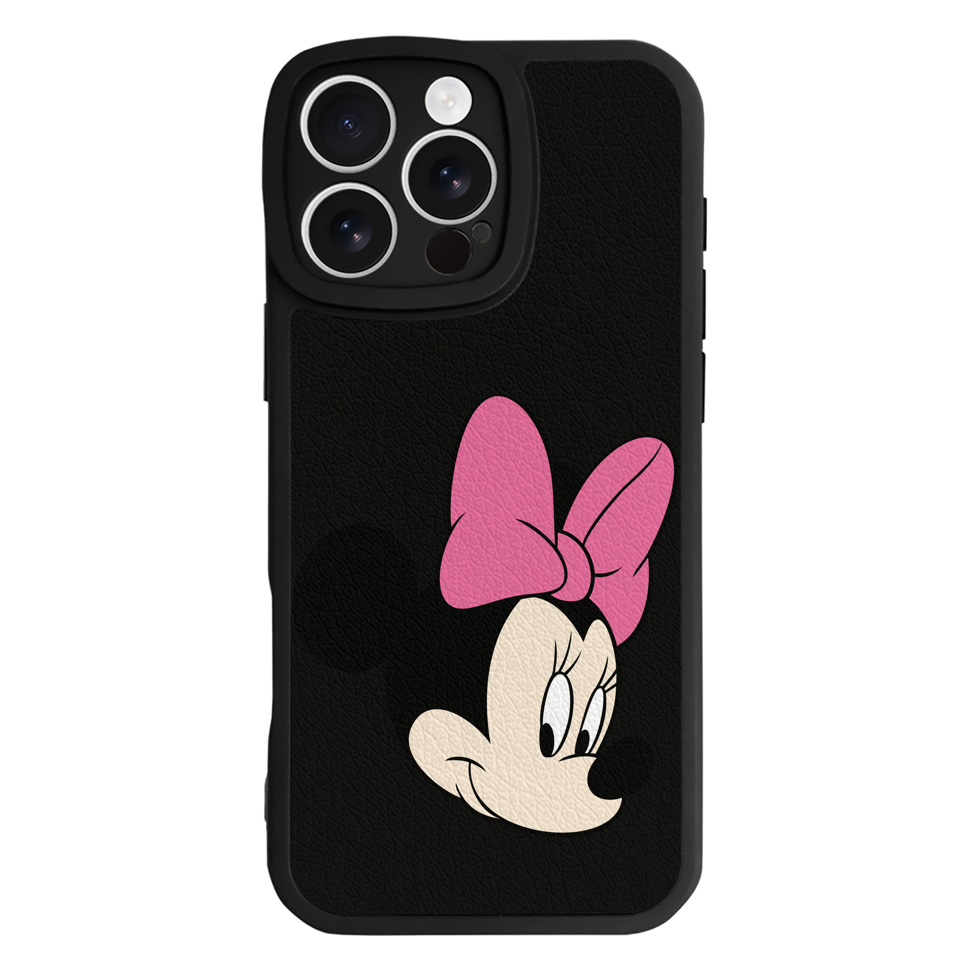 （画像用） ミッキーマウス Mickey Mouse 【iPhone 16シリーズ対応】シリコンスマホケース（レザー調） 材質：シリコン